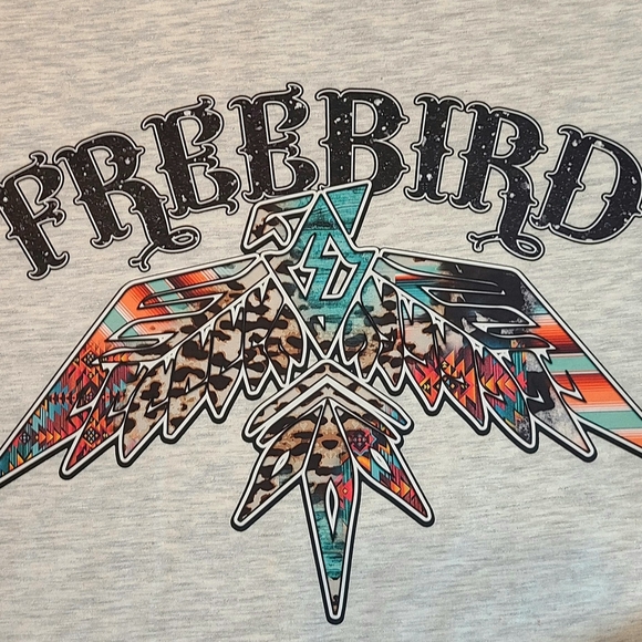 Freebird Graphic T-Shirt – Vintage Rock Eagle Tee – Bold Shirt for Classic Rock - Picture 2 of 12